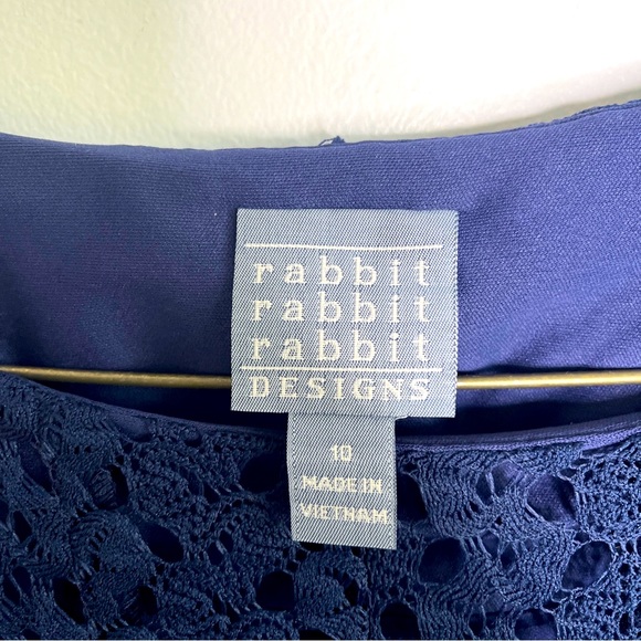 Rabbit Rabbit Rabbit Fit & Flare Dress blue Lace 10 - Picture 2 of 10